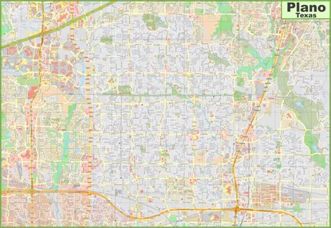 large detailed map  plano ontheworldmapcom