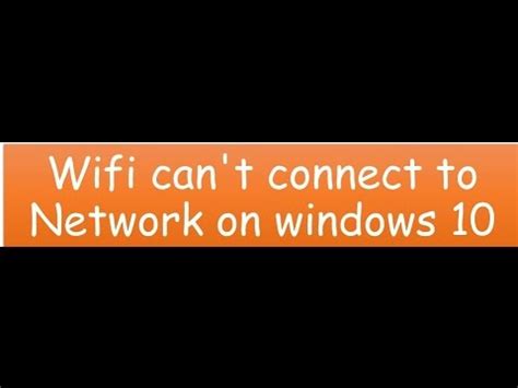 fix wifi  connect   network  windows
