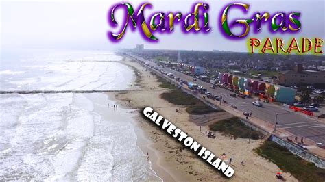 galveston island mardigras parade   drone    action vlog  youtube
