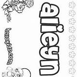 Coloring Pages Alexis Hellokids Alina Name sketch template