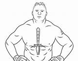 Coloring Wwe Printable Pages Wrestling Brock Lesnar Print sketch template