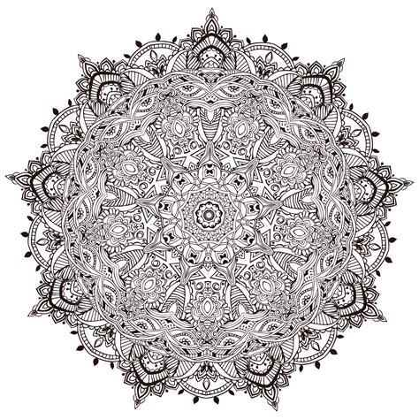 detailled mandala malas adult coloring pages page