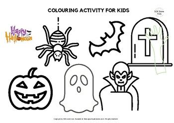 halloween coloring pages  printable  soe store tpt