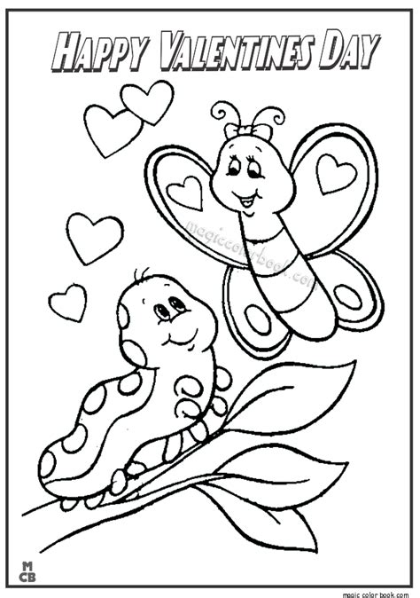 printable happy valentines day coloring sheet   valentine