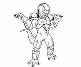 Frieza Coloring Pages Golden Random Getcolorings Getdrawings Template sketch template