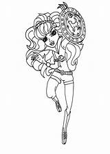 Coloring Monster High Clawdeen Wolf Pages Wonder Printable Colouring Sheet Sheets Dolls Kids Cartoon Cool Party Power Ghouls Girls sketch template