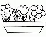 Coloring Pages Flowers Girls Flower Easy Library Clipart sketch template