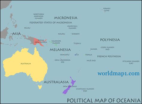 australia oceania maps durand land