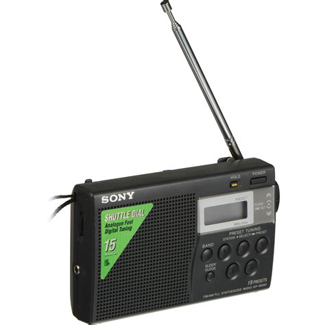 sony amfm digital pocket radio icfm bh photo video