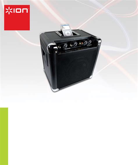 ion speaker tailgater user guide manualsonlinecom