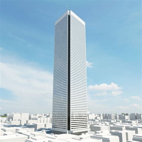 skyscraper max cd obj fbx  model evermotion