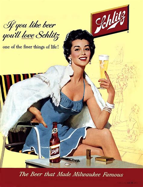 Cheers A Look Back At Beer Advertising For Women Popsugar Love