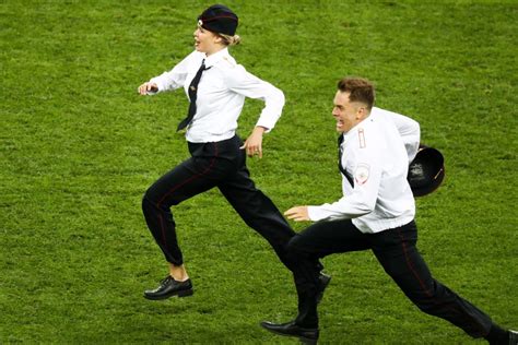 why feminist rock band pussy riot invaded the pitch during fifa world cup final condé nast