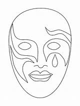Mask Masks Venetian sketch template