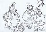 Sheriff Nottingham Sketches Character Disney Robin Hood Kahl Milt Sheet Model References 1973 Drawing Fortunecookie Animation Drawings Developed Ken Based sketch template