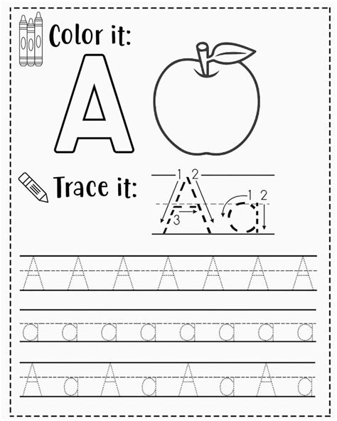 kindergarten tracing worksheets printable trace numbers