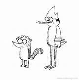 Coloring Regular Show Pages Cartoon Network Rigby Regularshow Dibujos Mordecai Para Colorear Raccoon Jay Blue Characters Animados Colouring Printable Rugby sketch template