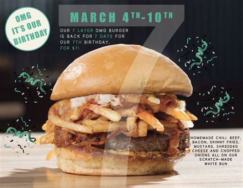 grub announces weeklong return  omg burger  celebrate  year