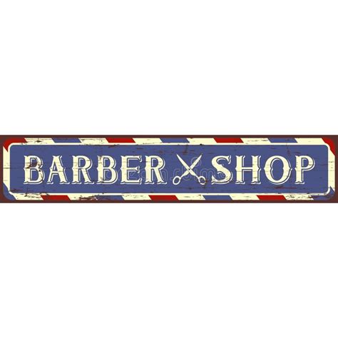 Barbershop Barber Shop Sign Signage Vector Stock Vector