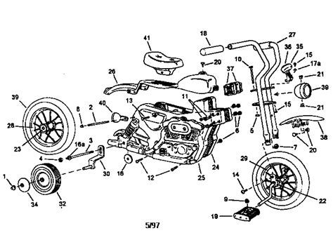 roadmaster harley davison sportster jr bike parts model  sears partsdirect