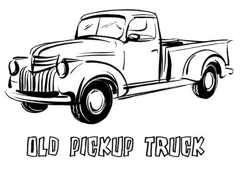 vintage classic cars classictrucks truck coloring pages  pickup