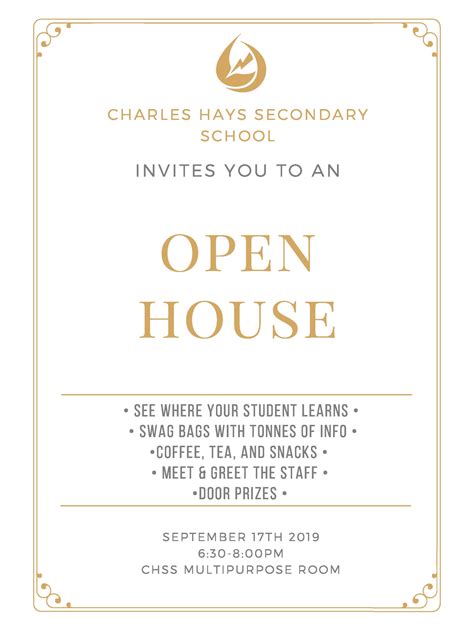 youre invited   open house charles hays secondary