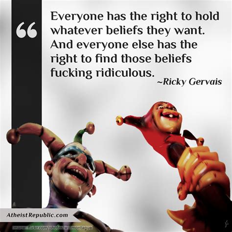 ricky gervais everyone has the right to hold whatever