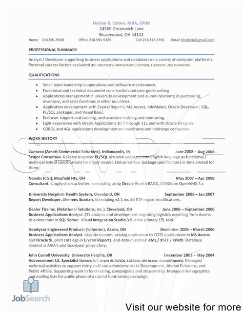 sql server dba resume sample  design template