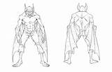 Man Bat Coloring Pages Dc sketch template