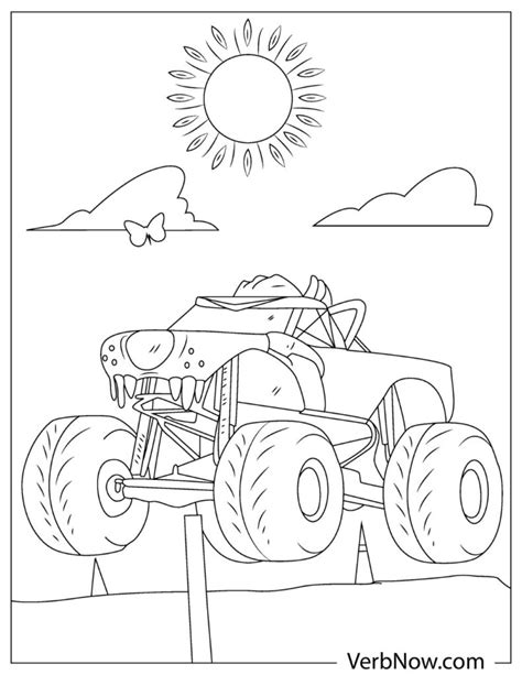 monster truck coloring pages book   printable