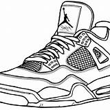 Jordans Mitraland Sneakers Lineart sketch template