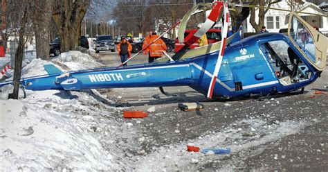 helicopter  crash landing  michigan
