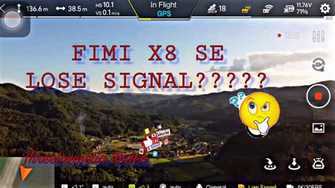 fimi  se lost signal range test xiomi drone  youtube