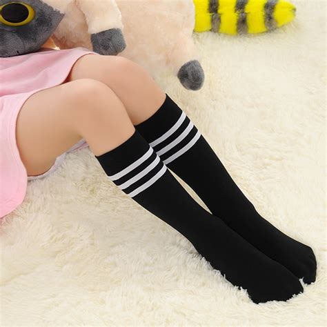 kids long socks knee high toddler girls boot sock leg warmer cute