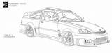 Coloring Pages Honda Civic Draw Ausmalbilder Cars Colouring Drawings Autos Kostenlose Gemerkt Von sketch template
