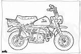 Mini Z50 Coloriage Minibike Coloration sketch template