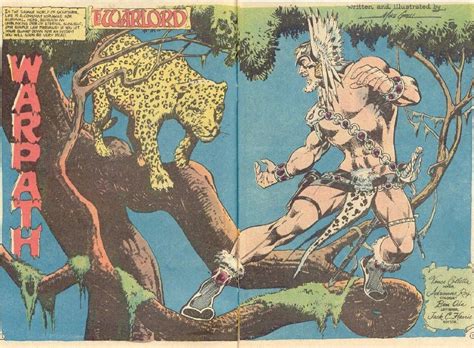 warlord battles a jaguar warlord 30 warpath comics by mike grell 1978 mike grell