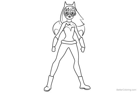 dc comics batgirl coloring pages  printable coloring pages