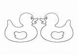 Ducks Duck Clipart Coloring Rubber Two Openclipart Pair Paradox Monochrome Chicken Photography Clipground Large sketch template