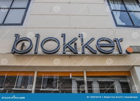 blokker store  weesp  netherlands editorial stock photo image  emblem advertising
