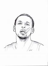 Curry Stephen Drawing Coloring Pages Drawings Basketball Derrick Rose Cartoon Draw Players Steph Nba Easy Pencil Deviantart Sketch Name Template sketch template