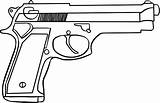 Coloring Pistol Gun Pages Guns Python Template Pistols Drawings 389px 98kb sketch template