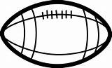 Football Clip Coloring Book Clipart Clker Large Vector sketch template