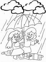 Coloring Pages Rain Holidays Easily Print Kids sketch template