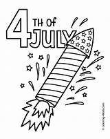 Coloring July Pages Independence Printable 4th Kids Usa Th Drawing Print Fireworks Fourth Sheets Color Colouring Rocket American Easy Children sketch template