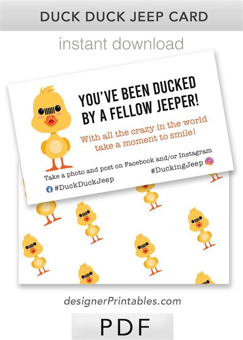 duck duck jeep tag card  jeep quotes jeep jeep swag