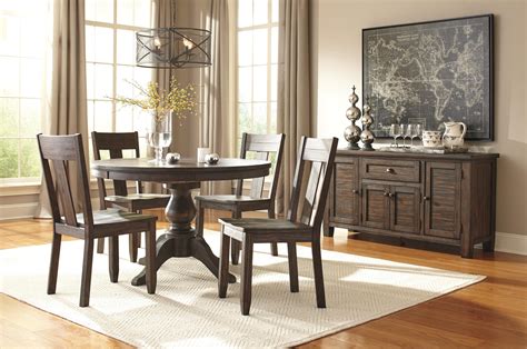 ashley signature design trudell  piece  dining table set