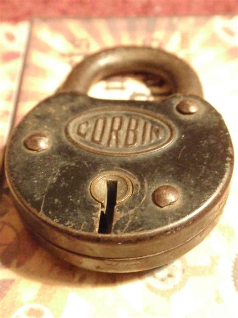 vintage antique corbin padlock