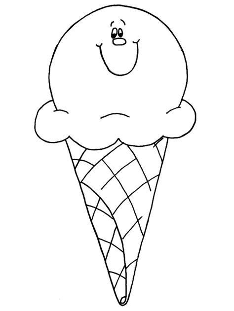 printable ice cream coloring pages  kids