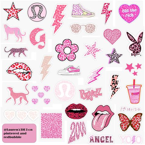 printable pink stickers printable word searches